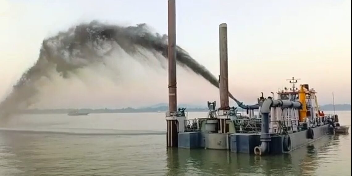 Inland Waterways Authority of India dredging Brahmaputra river