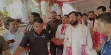 Eknath Shinde at Kamakhya temple