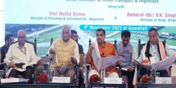 Nitin Gadkari in Guwahati