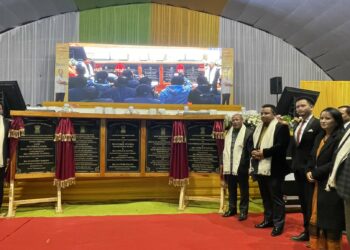 Conrad K Sangma lays foundation stone of Mini-Secretariat at Pynursla in East Khasi Hills district