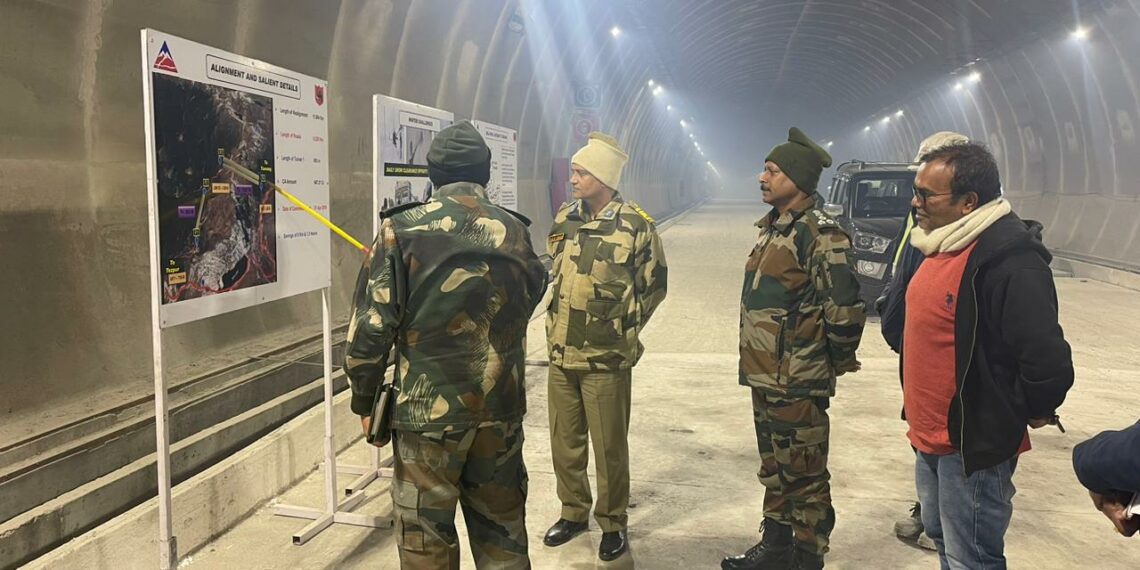 Senior Border Organisation official inspects Sela Tunnel project in western Arunachal Pradesh