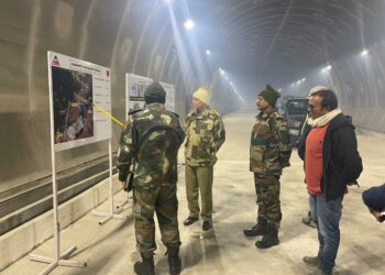 Senior Border Organisation official inspects Sela Tunnel project in western Arunachal Pradesh