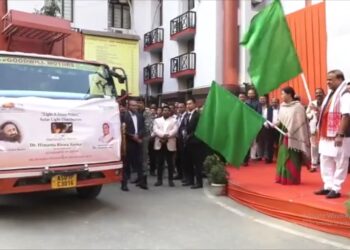 Art of Living Foundation donates 2,000 solar lamps for Karbi Anglong & Dima Hasao districts