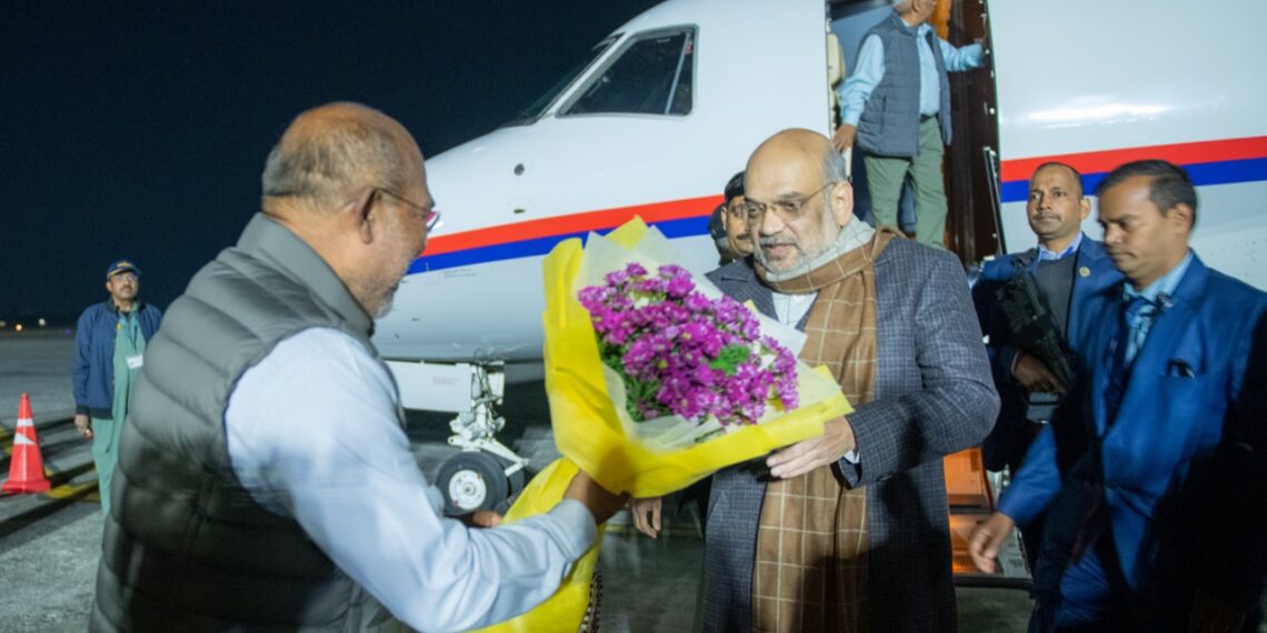 Amit Shah reaches Manipur, to inaugurate Churachandpur Medical College on January 6