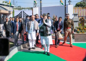 Amit Shah hoists tallest national flag of Northeast India at Moirang in Manipur
