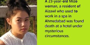 23 year-old Mizo Spa worker found dead in Ahmedabad