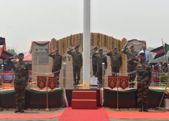 75 feet high mast National Flag hoisted at Narangi Military Station
