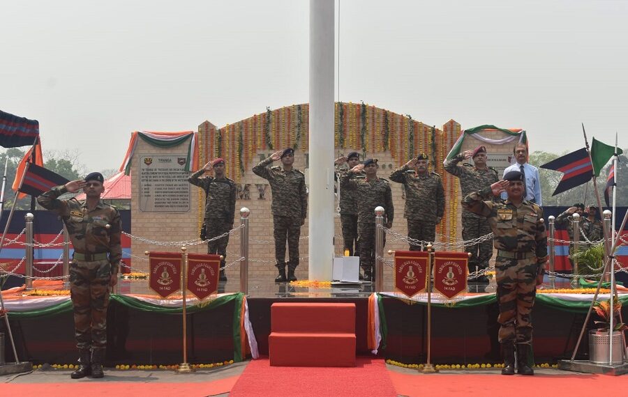 75 feet high mast National Flag hoisted at Narangi Military Station