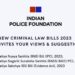 Indian Police Foundation calls for expert inputs on Centre’s criminal justice reform bills