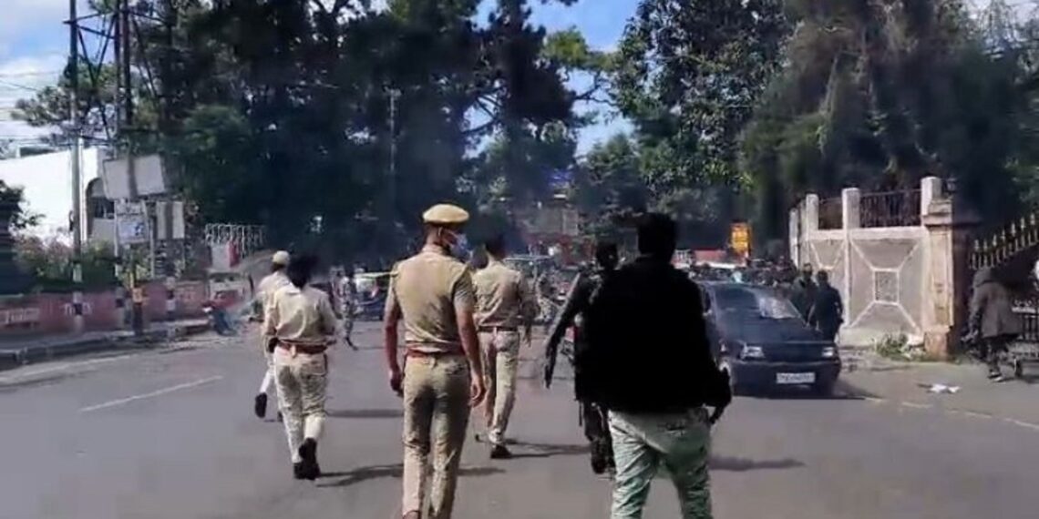 HITO’s protest over black uniforms turns violent in Shillong, several arrested