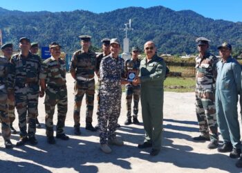 Air Chief Marshal Chaudhari’s NE tour kicks off with visit to Arunachal’s Vijaynagar