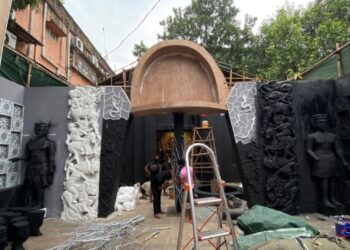 Athgaon’s iconic Durga Puja: A legacy of innovation, community building