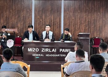 Protest in Aizawl against Congress for defying student body’s ‘diktat’