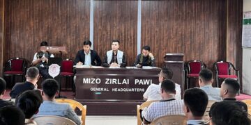 Protest in Aizawl against Congress for defying student body’s ‘diktat’