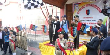 CM Sangma kicks of NCC’s diamond jubilee celebrations with car rally in Shillong