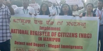 Manipur student bodies rally for NRC, demand deportation of illegal immigrants