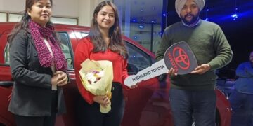 Shillong resident wins top-model Toyota car at Cherry Blossom Festival 2023