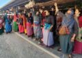 Imphal’s women vendors stage sit-in protest; question govt’s peace efforts