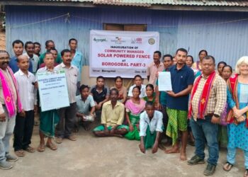 Solar-powered elephant deterrent fence erected in Meghalaya’s West Garo Hills