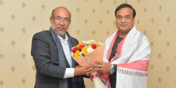 Manipur CM meets Assam counterpart, urges collaboration for regional stability