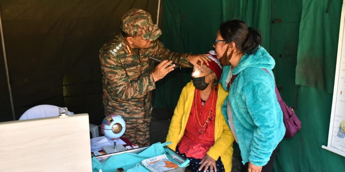 Indian Army, civilian medics join forces for pioneering eye-care camp in Arunachal’s Dirang