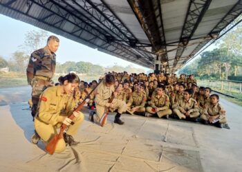 10-day camp for Girls NCC Cadets in Guwahati kicks-off at Narangi Transit Facility