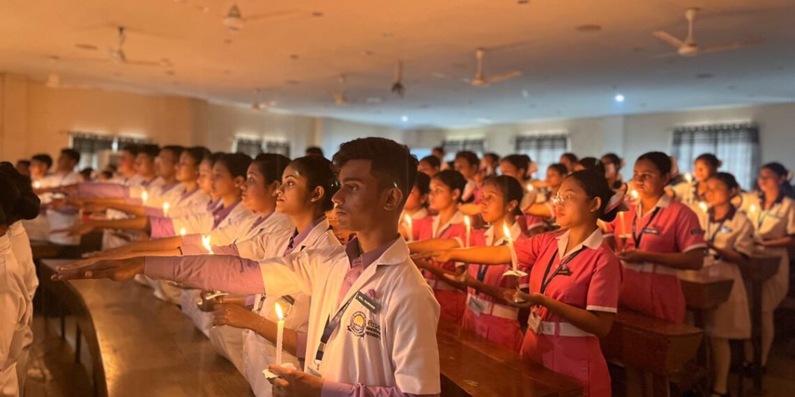 134 students begin their nursing journey at Assam down town University