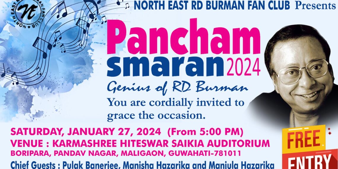 Guwahati to celebrate composer RD Burman’s legacy at Pancham Smaran 2024 on Jan 27