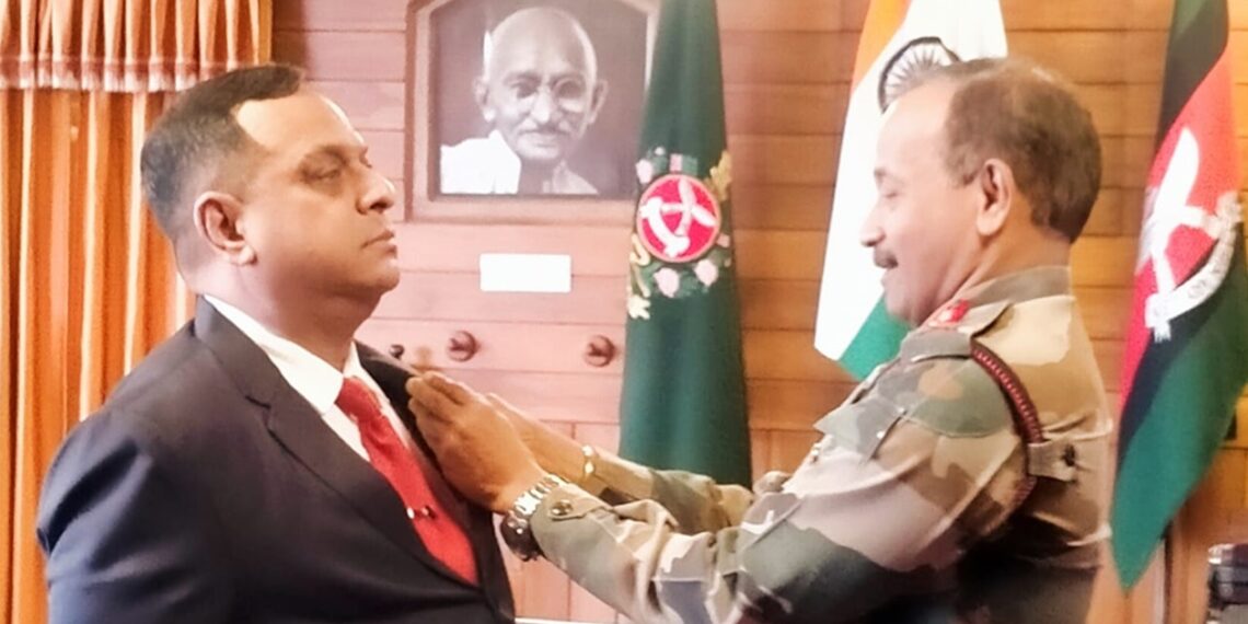 Assam Rifles decorates conflict theorist & author Jaideep Saikia