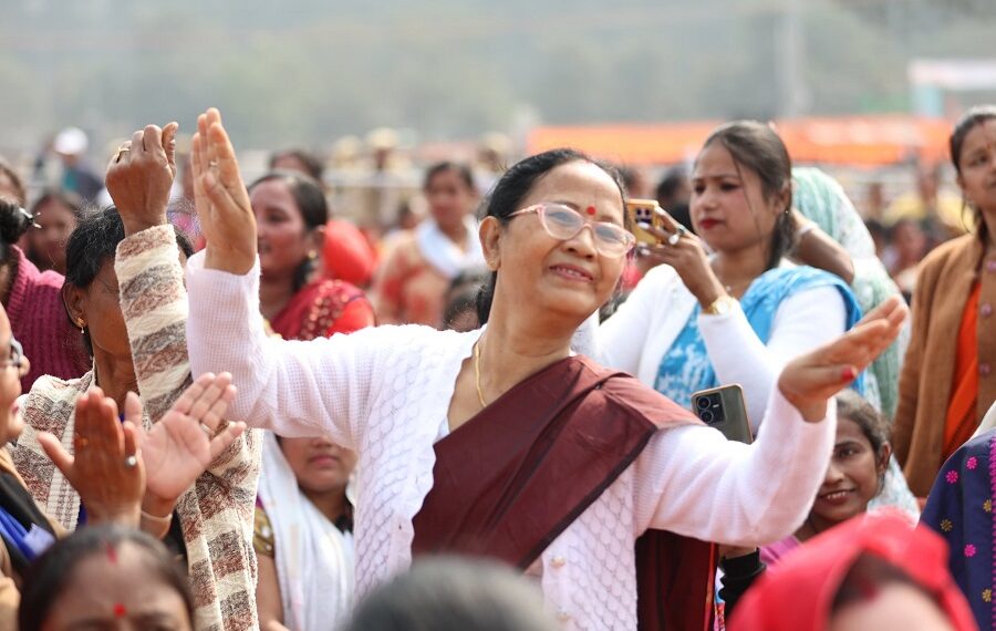 Thousands gather at Khanapara for PM Modis’ last pre-LS poll public rally in Assam