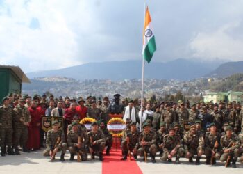 Armed forces, local community commemorate 74th Maj Bob Khathing Day in Tawang
