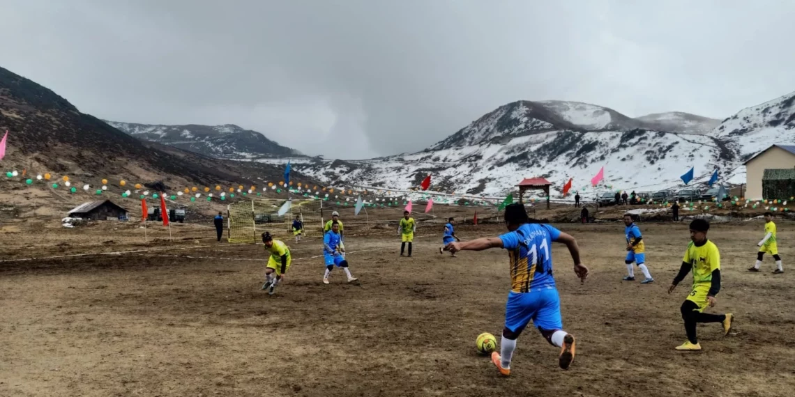 Army organises football match at an altitude of 12,600 feet near China border