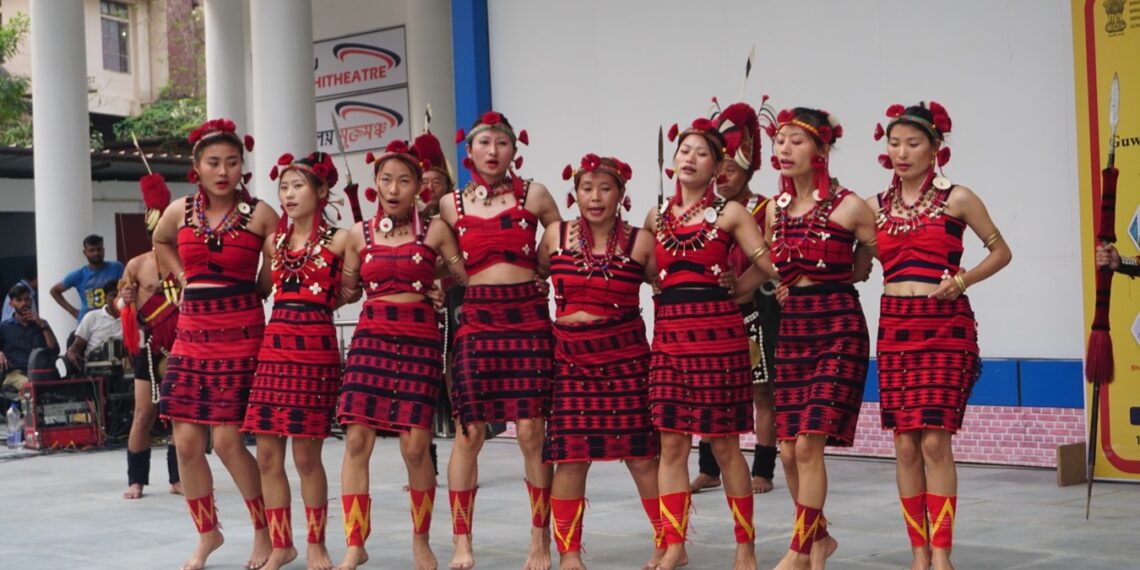 Assam down town University showcases vibrant Naga dance performance