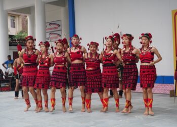 Assam down town University showcases vibrant Naga dance performance