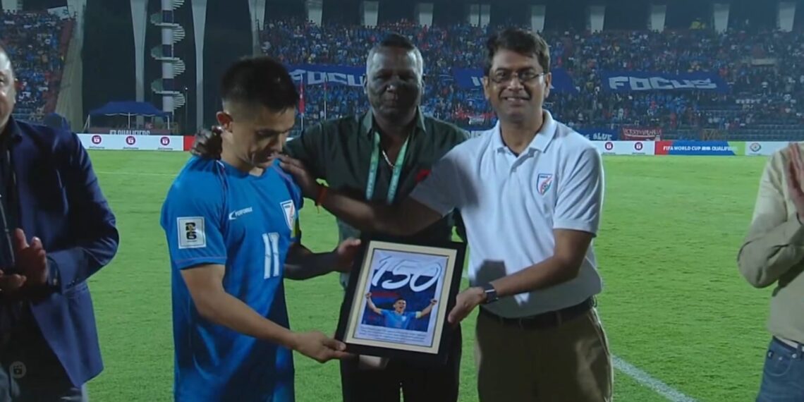 India loses to Afghanistan 2-1 despite Sunil Chhetri’s landmark goal in 150th match