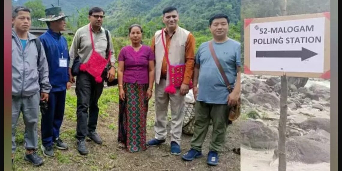 EC officials trek 40 km to ensure lone voter casts vote in Arunachal