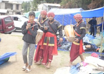 Sordar of Smit, U Sangot educate tribal villagers on voter’s rights at Meghalaya’s Smit