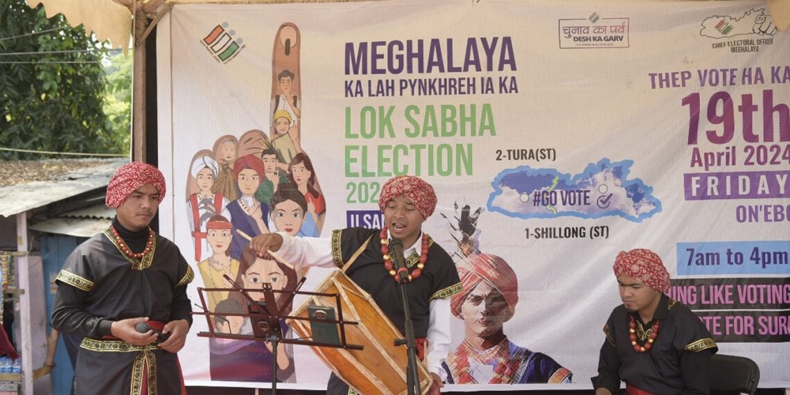 U Sangot joins Election Commission’s voter awareness drive in Meghalaya’s Ri Bhoi