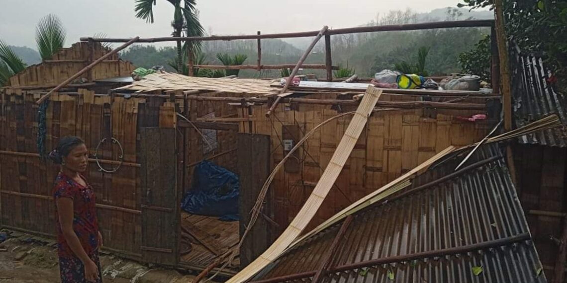 Mizoram reels under thunderstorm havoc; 2,500 structures damaged, one dead