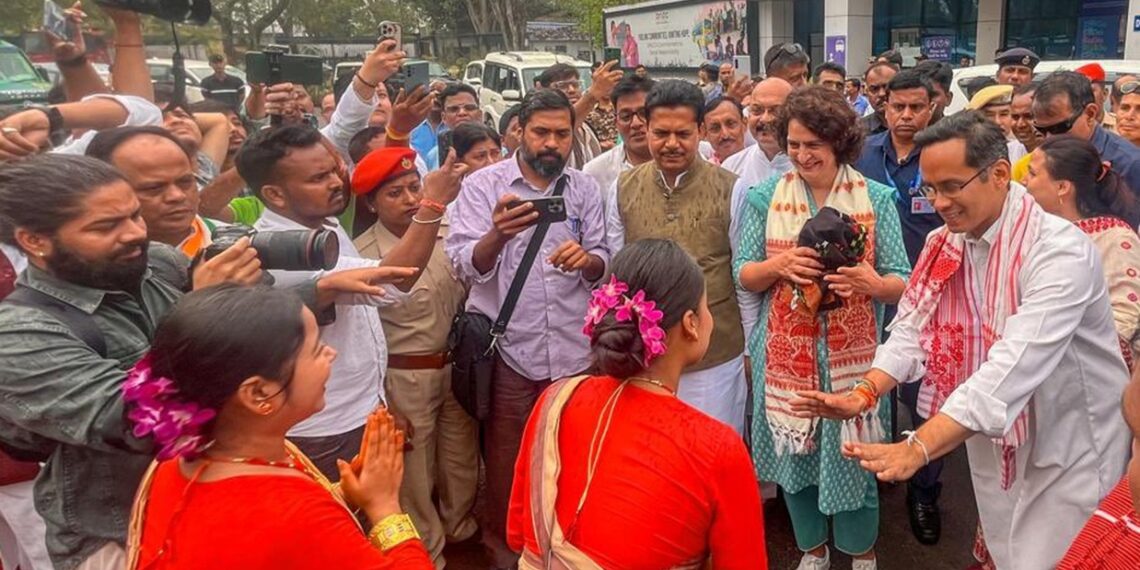 Priyanka Gandhi denounces CAA in Jorhat rally, says it’s against Assam Accord