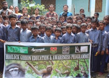 Series of educational campaigns for Hoolock Gibbon conservation launched in Assam’s Jorhat