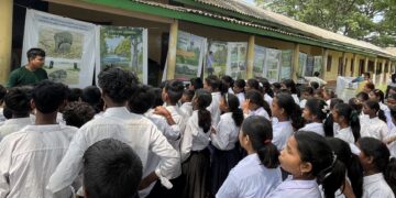Schools in Assam’s Tinsukia participate in educational campaigns on human-elephant conflict