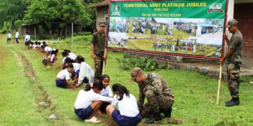 Territorial Army celebrates Platinum Jubilee with mass plantation drive in Assam’s Sonitpur