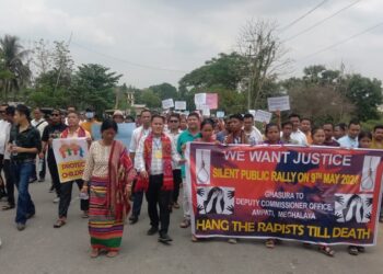 Chenga Benga Mela gang rape: Meghalaya Koch, Hajong student unions take out silent rally