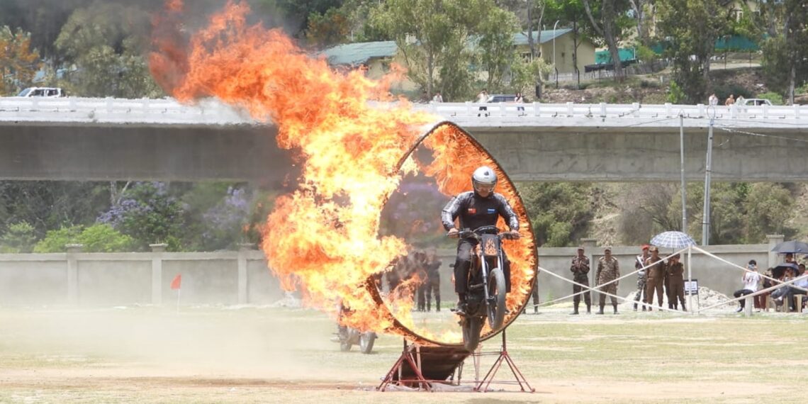 Corps of Signals’ Dare Devils thrill audience with death-defying stunts in Arunachal