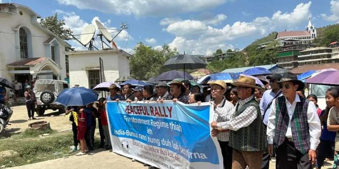 Mass rallies in Mizoram decry Myanmar border fencing, FMR scrapping
