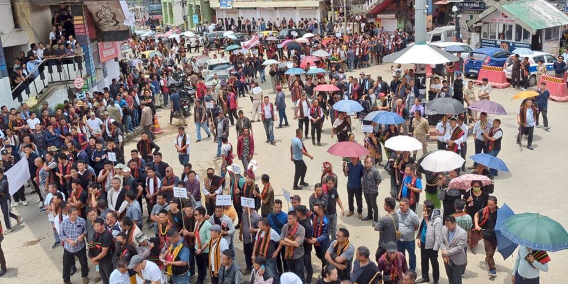 Protest rally calls for justice following Kohima DC’s personal assistant’s murder in road rage