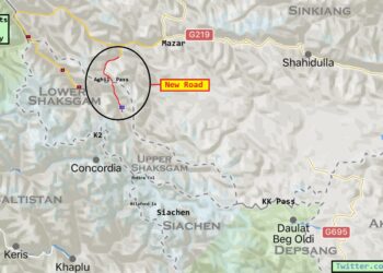 India lodges protest against China’s construction activities in Shaksgam Valley