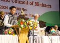 Pema Khandu takes oath for third straight term as Arunachal Chief Minister