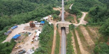Bhairabi-Sairang new line railway project